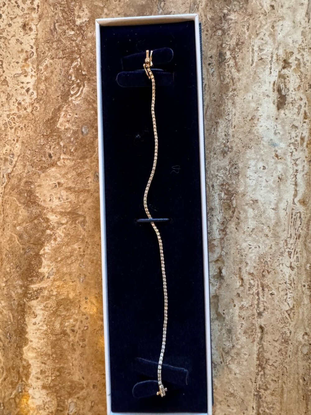 Diamond Tennis Bracelet | 14K Yellow Gold | Blue Nile - Picture 6 of 8